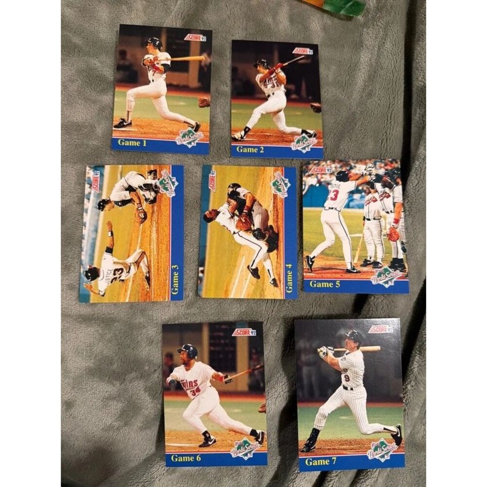 Historic 1991 World Series - 7 Card Insert Set